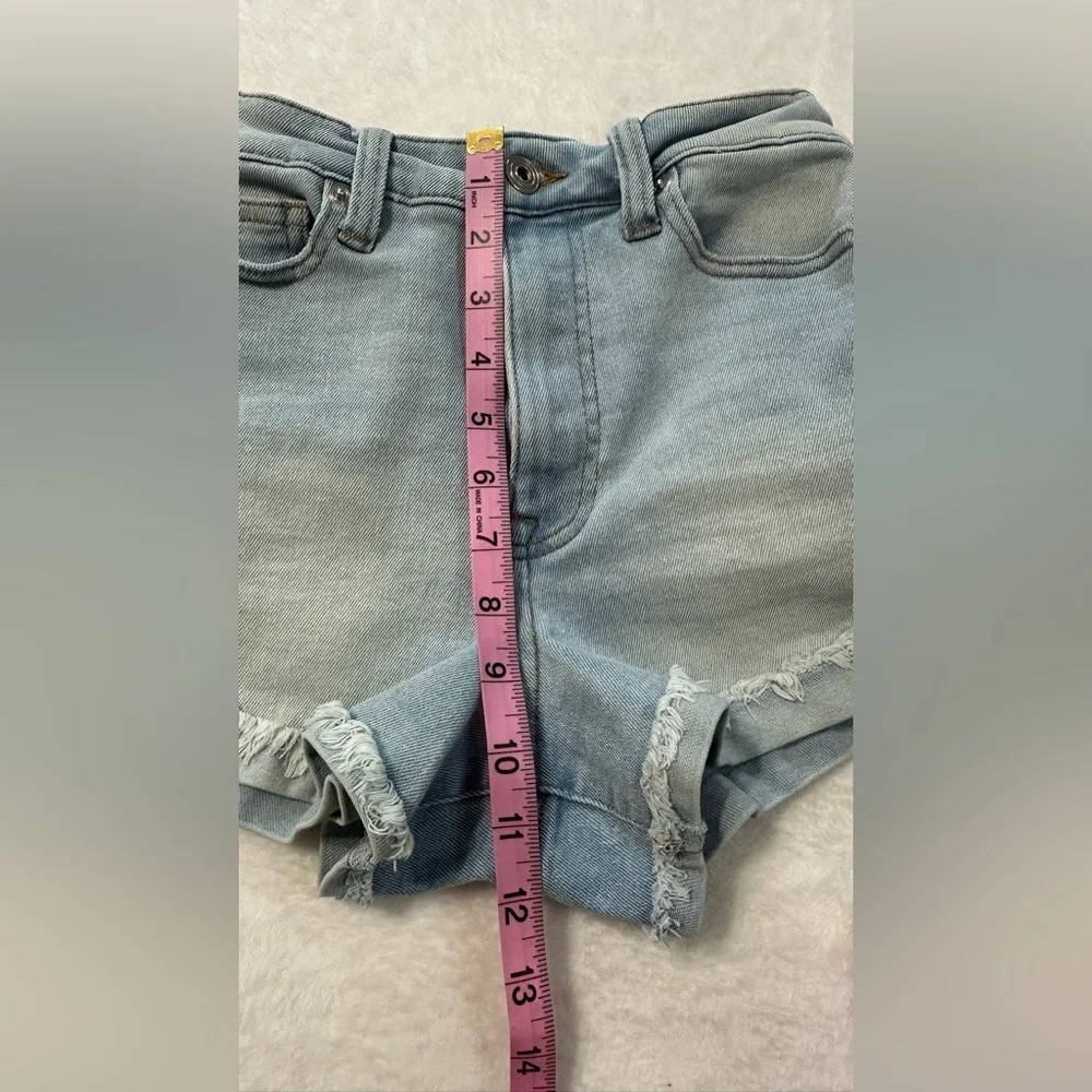 Atlar’d state Blue Jean Shorts with Vintage Distressed Look Size 1/25